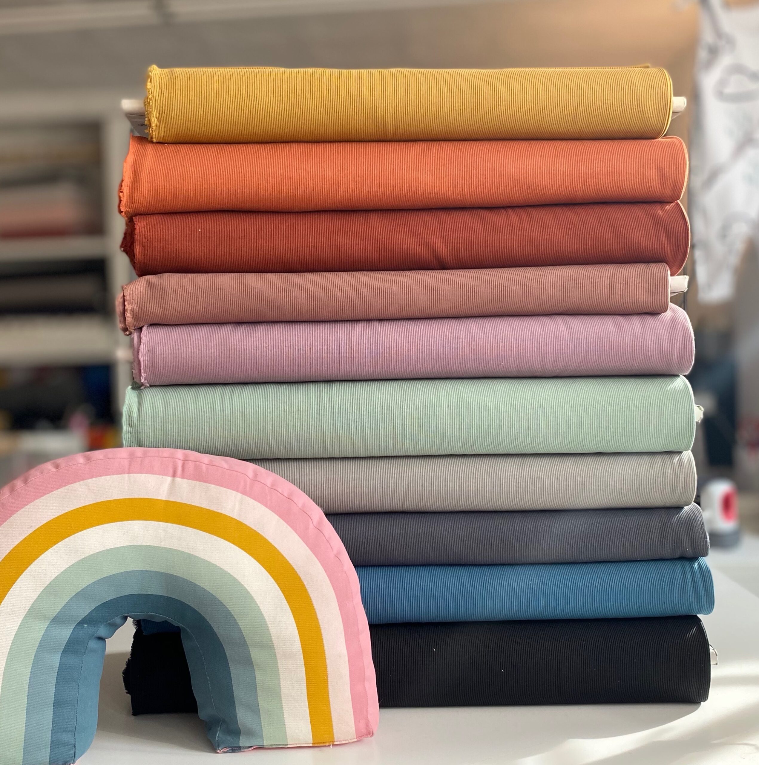 Bio 2x1 Bündchen Rib- schwarz – Bild 3