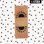 Kunstleder Klapp - Label - "Sonne"