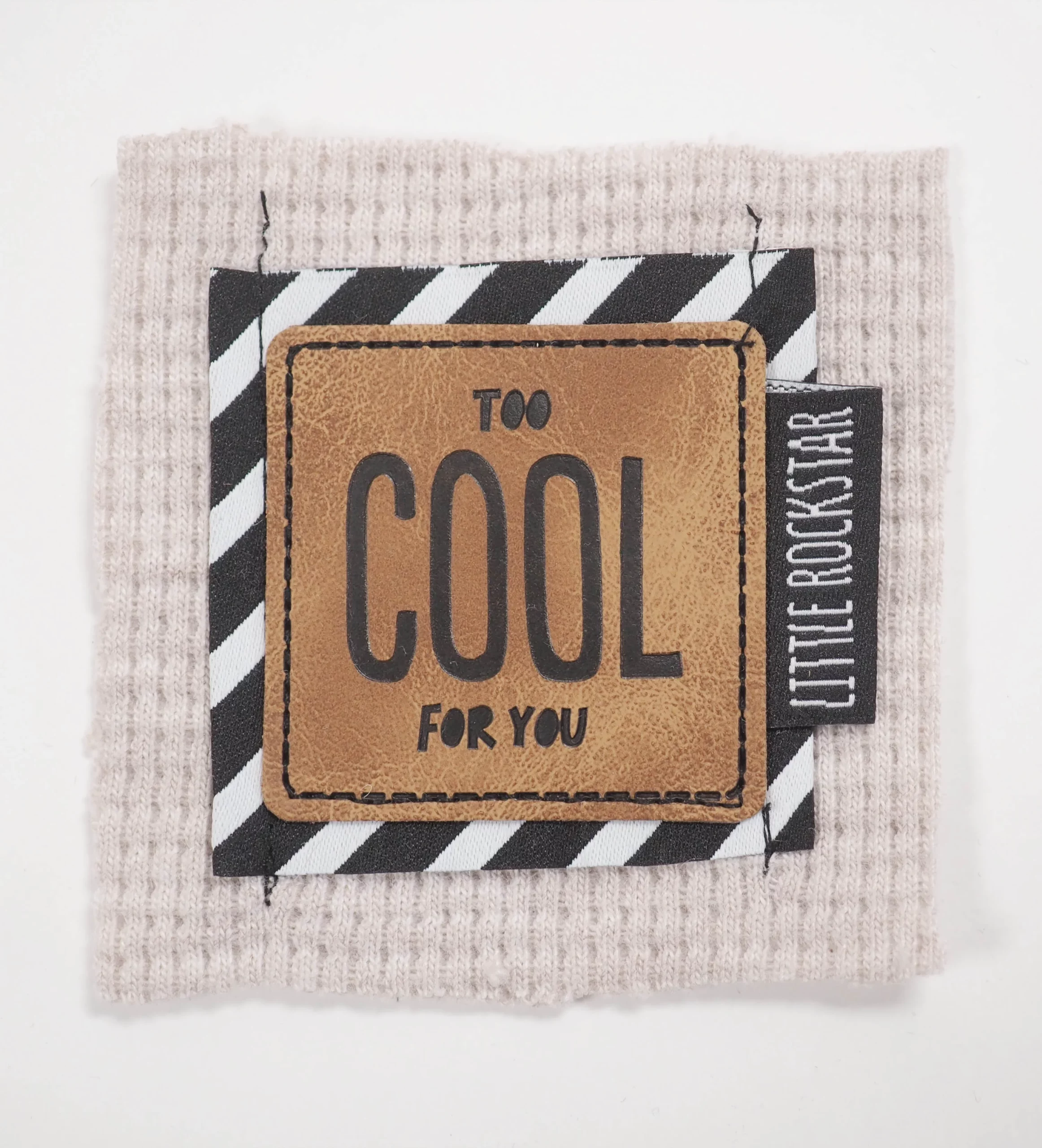 Kunstlederlabel *iron-on - "too COOL for you" – Bild 2