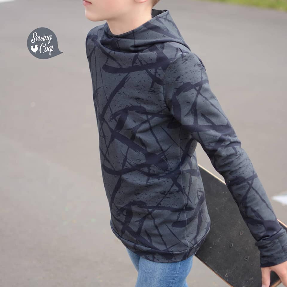 Nipnaps Bio French Terry - Squiggle - Khaki – Bild 6