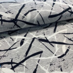 Nipnaps Bio French Terry - Squiggle - Heather