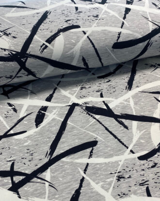 Nipnaps Bio French Terry - Squiggle - Heather