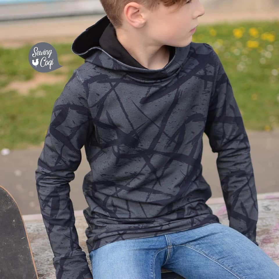 Nipnaps Bio French Terry - Squiggle - Khaki – Bild 5