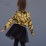 Nipnaps Bio French Terry - Squiggle - Senf