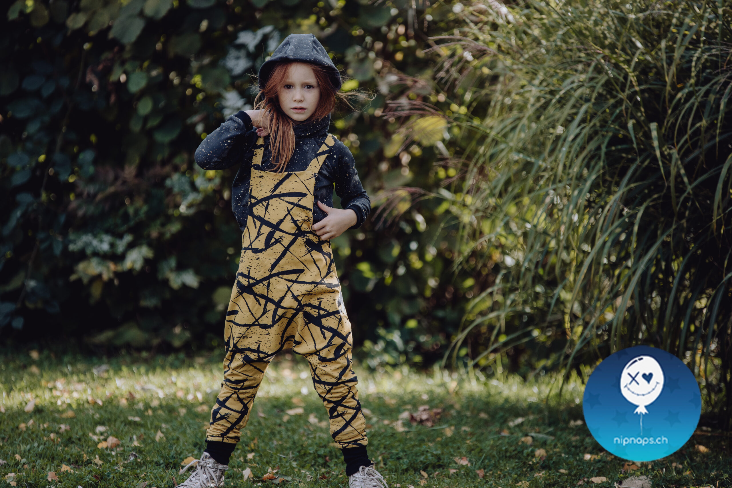 Nipnaps Bio French Terry - Squiggle - Senf – Bild 6