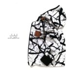 Nipnaps Bio French Terry - Squiggle - Weiss