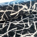 Nipnaps Bio French Terry - Squiggle - Schwarz